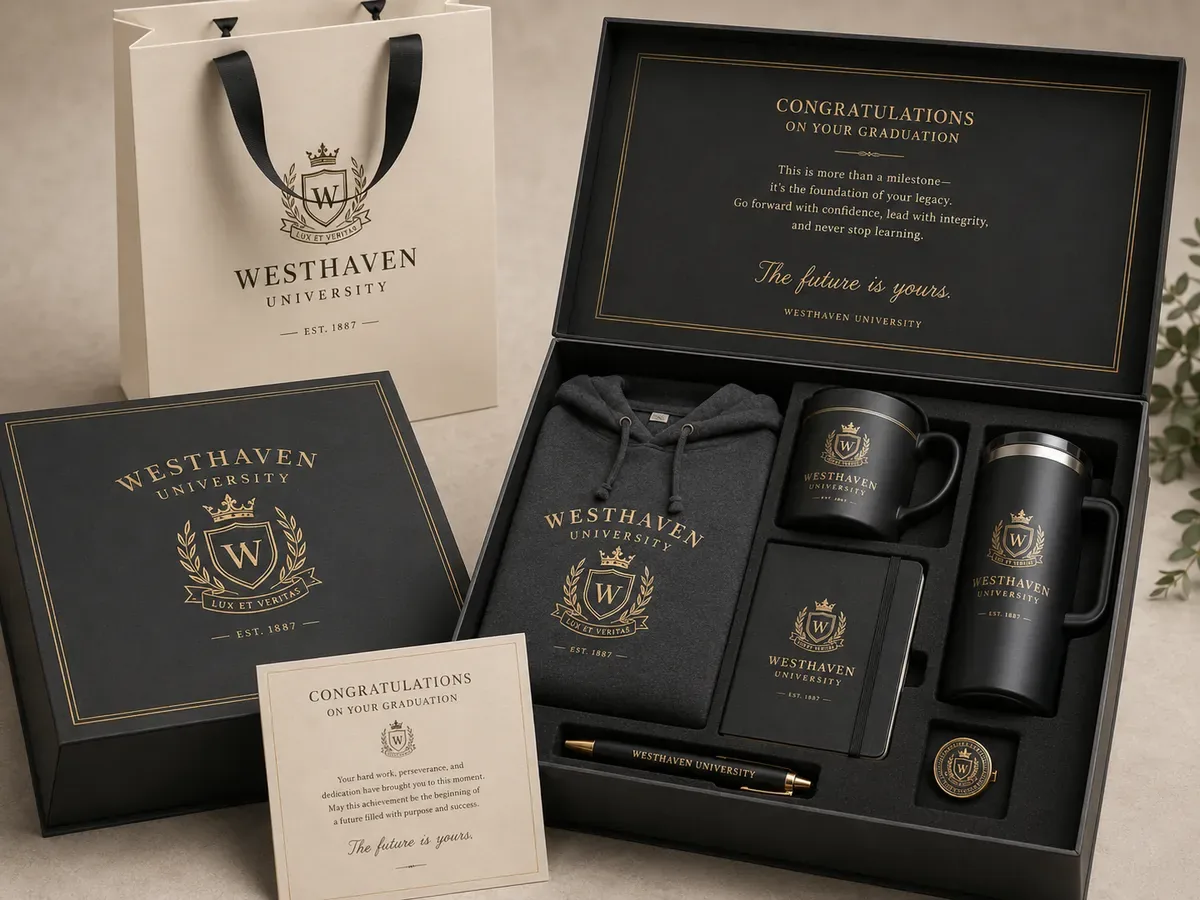 Westhaven University Custom Graduation Gift Set luxury packaging China factory direct